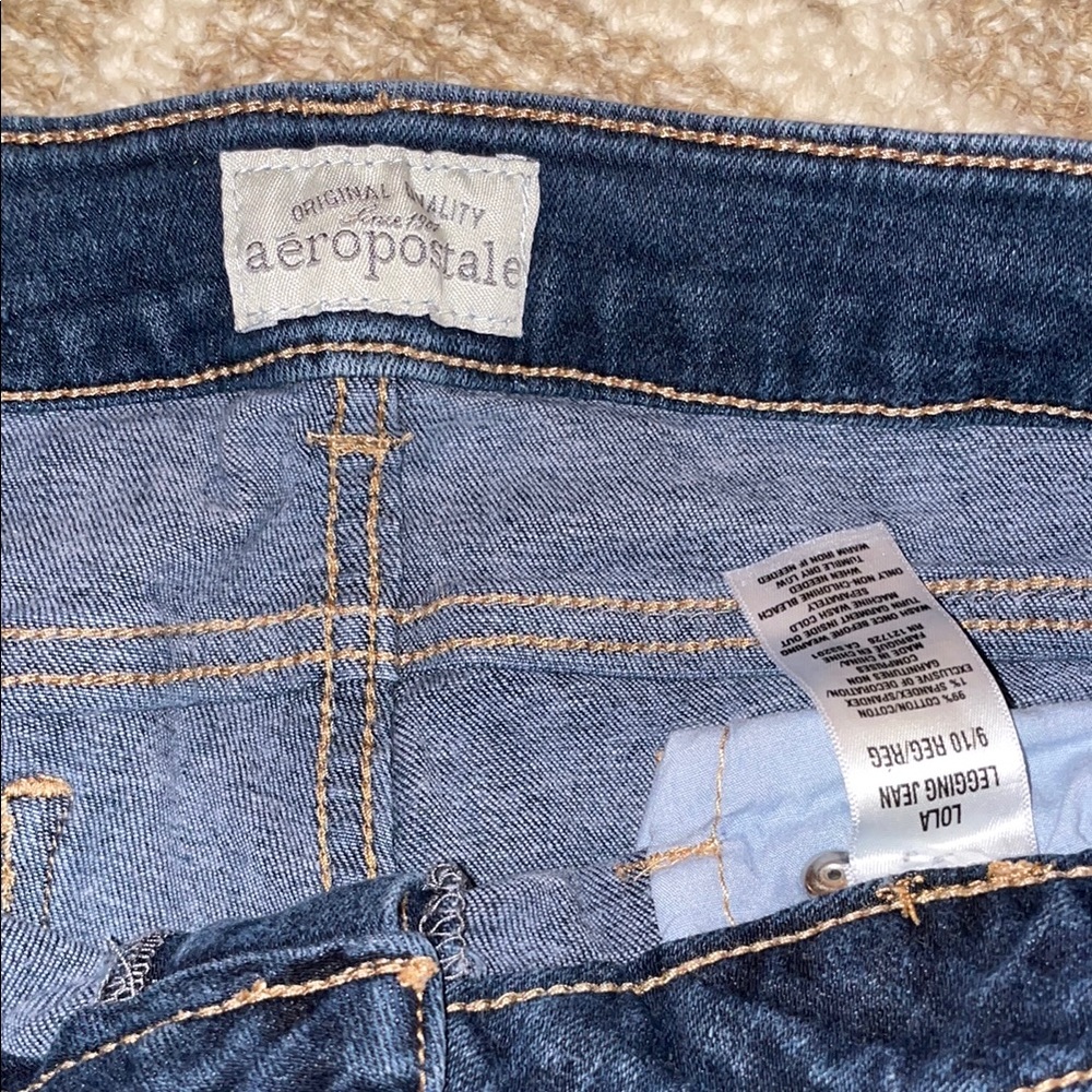 Dark Blue Women's Skinny Jeans - Picture 4 of 6